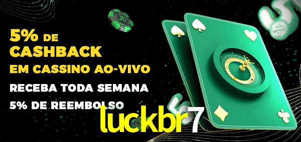 Promoções do cassino ao Vivo luckbr7